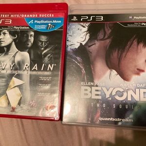 Heavy rain and Beyond Two souls for ps3 bundle